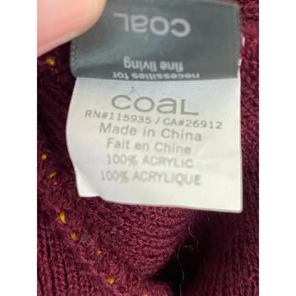 Coal Headwear Beanie Spellout Winter Ski Snow Hat Unisex